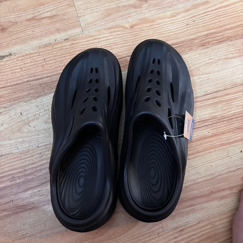 Hoka black Ora recovery mules.   New.  M7. W9 - Picture 3 of 7